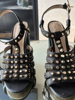 Black Heeled Sandals